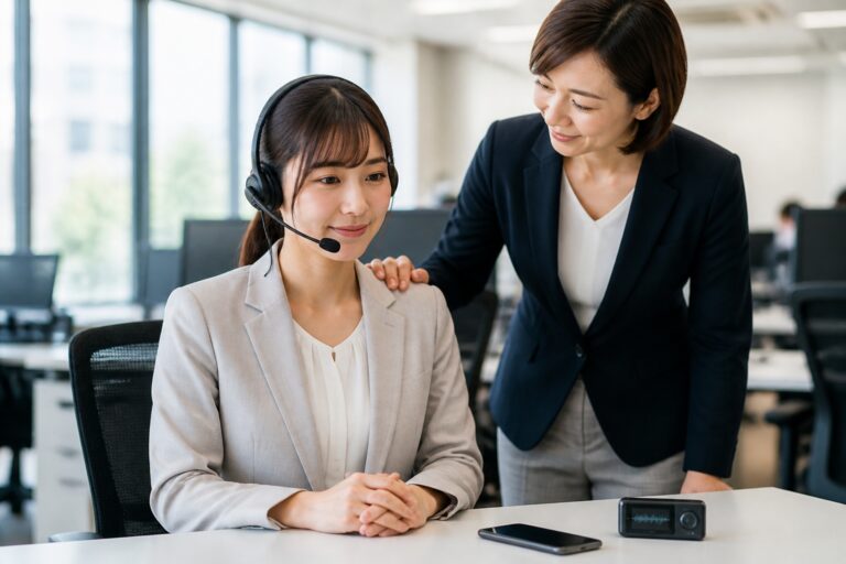 カスハラ対策は電話録音と事後ケアが鍵|従業員の安心を生む運用フロー4ステップ【公認心理師監修】